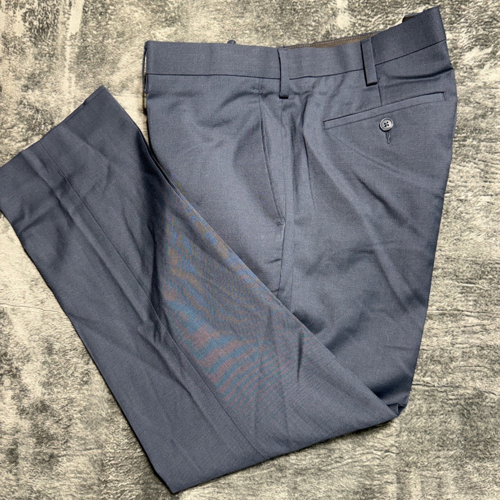 Louis Raphael‎ Luxe Dress Pants Mens 38x30 Navy Blue